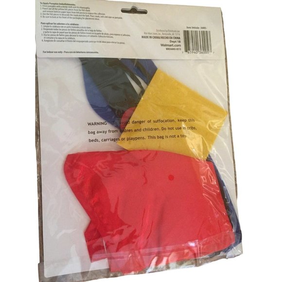 new create your own super hero pumkin fit 9-11" diam halloween fun - Picture 4 of 4